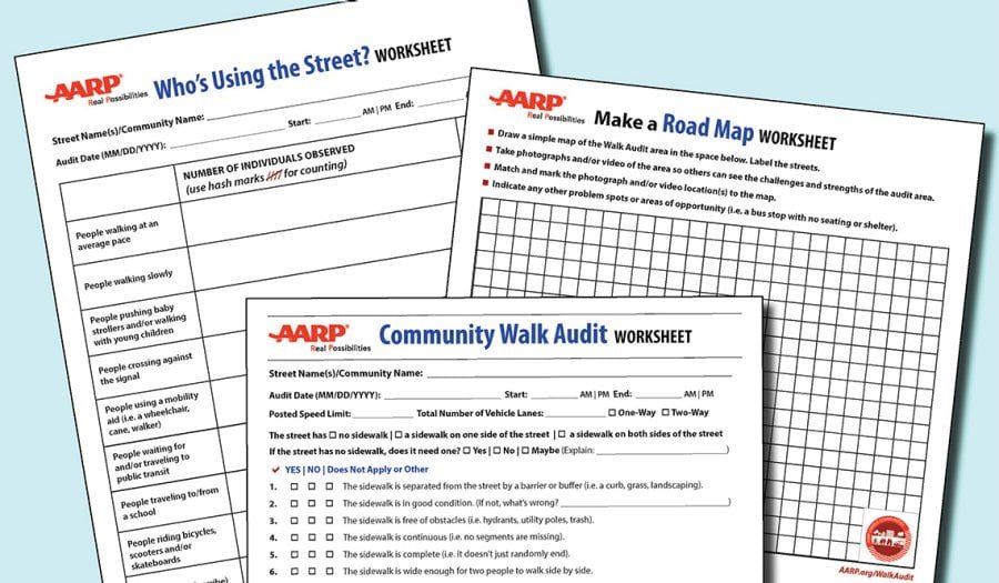 Aarp Walk Audit Worksheets
