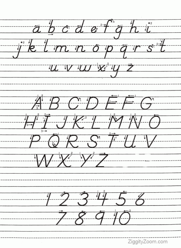 Letter C D Nealian Script Handwriting Practice Worksheets WorksheetsCity