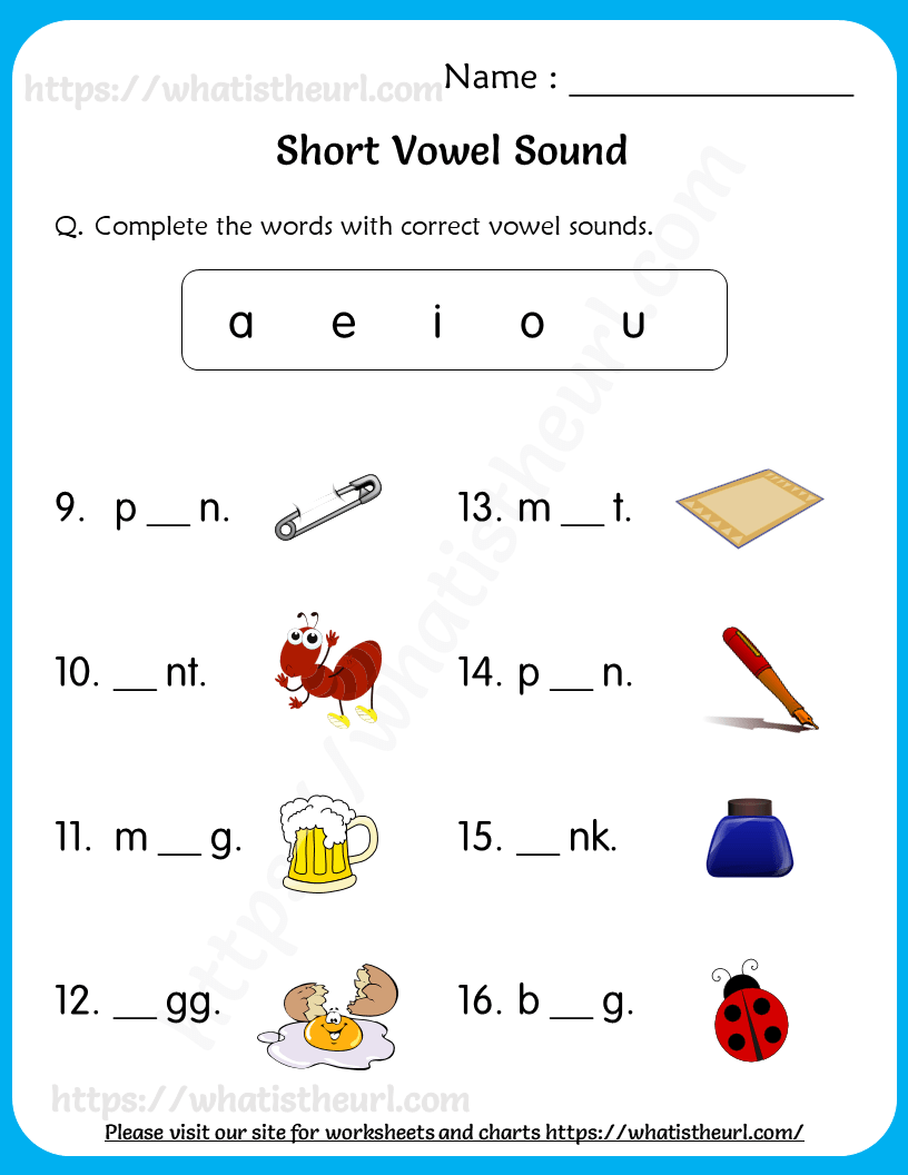 Free Printable Long Vowel A Worksheets