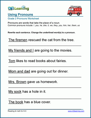 Replacing With Pronouns Worksheets - WorksheetsCity