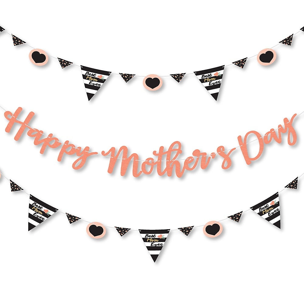 Happy Mother Day Letters Banner - WorksheetsCity