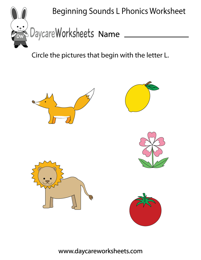 Beginning Sounds Objects Worksheets - WorksheetsCity