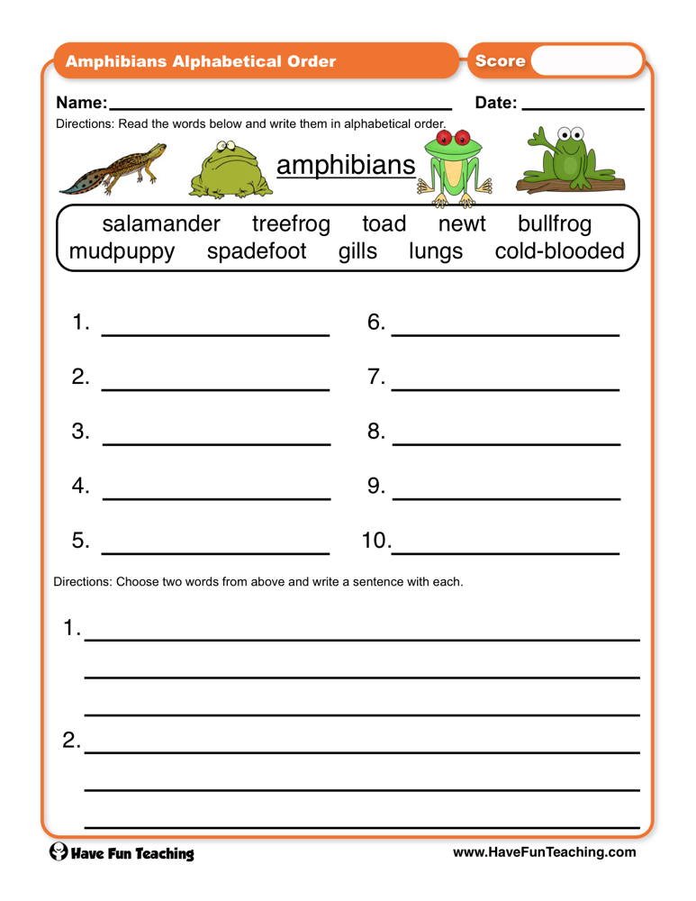 amphibians-worksheets-worksheetscity