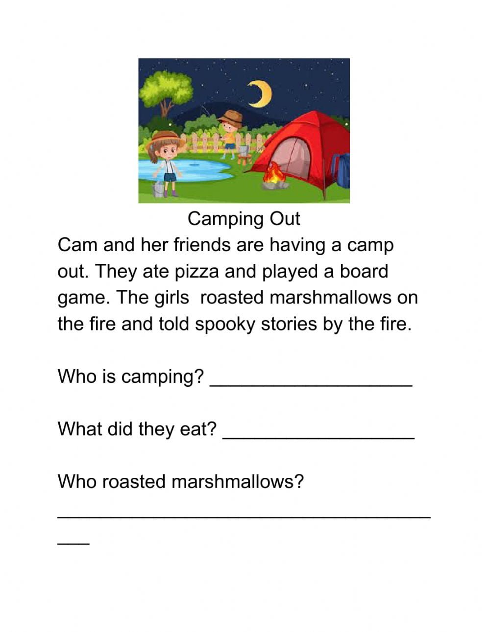 camp-out-reading-comprehension-worksheets-worksheetscity