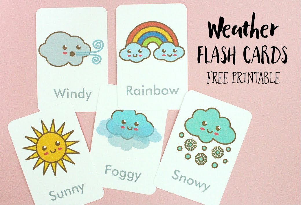 basic-weather-flash-cards-worksheetscity
