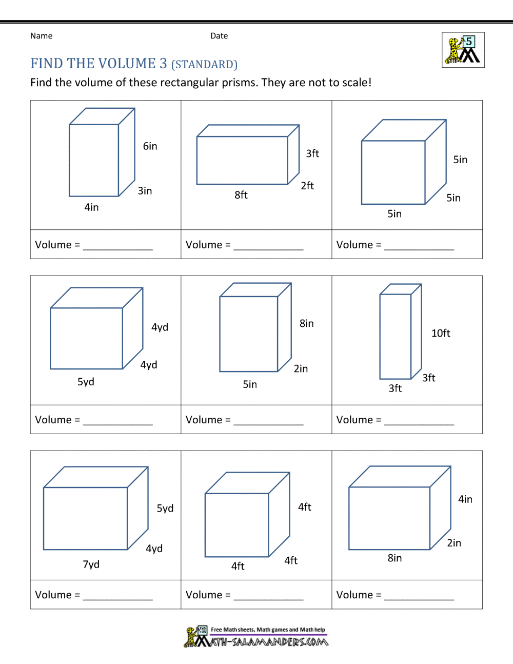 Volume Of Shapes Worksheets WorksheetsCity