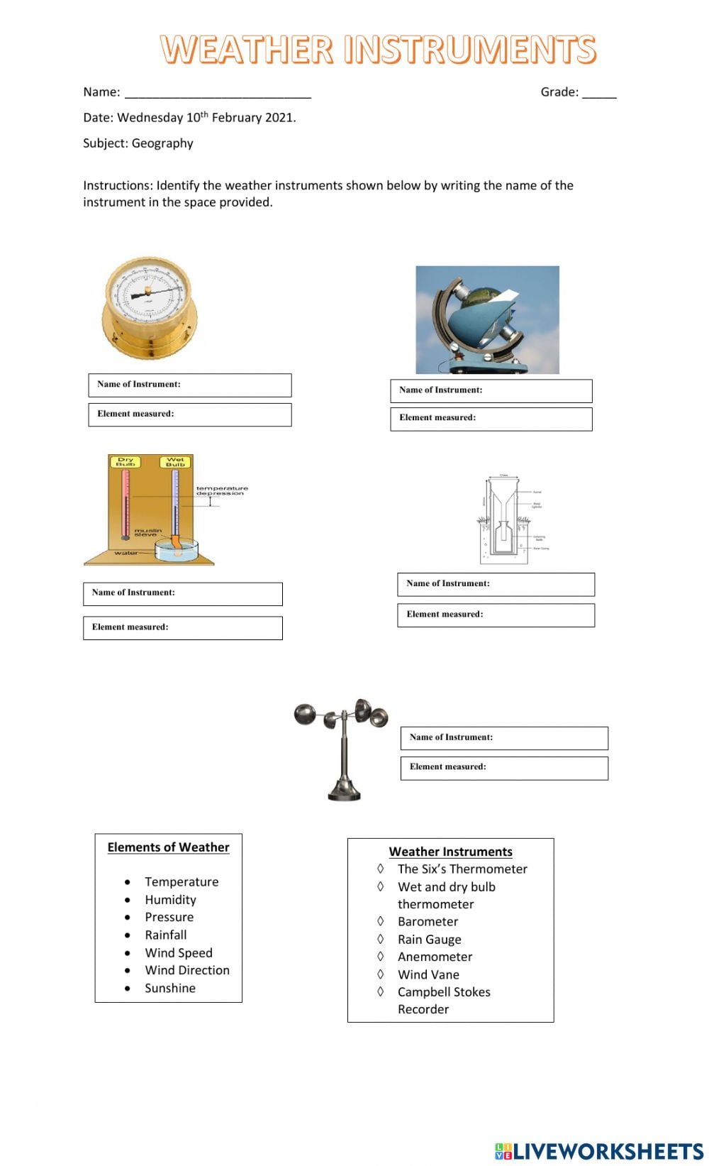 writing-about-weather-instruments-worksheets-worksheetscity