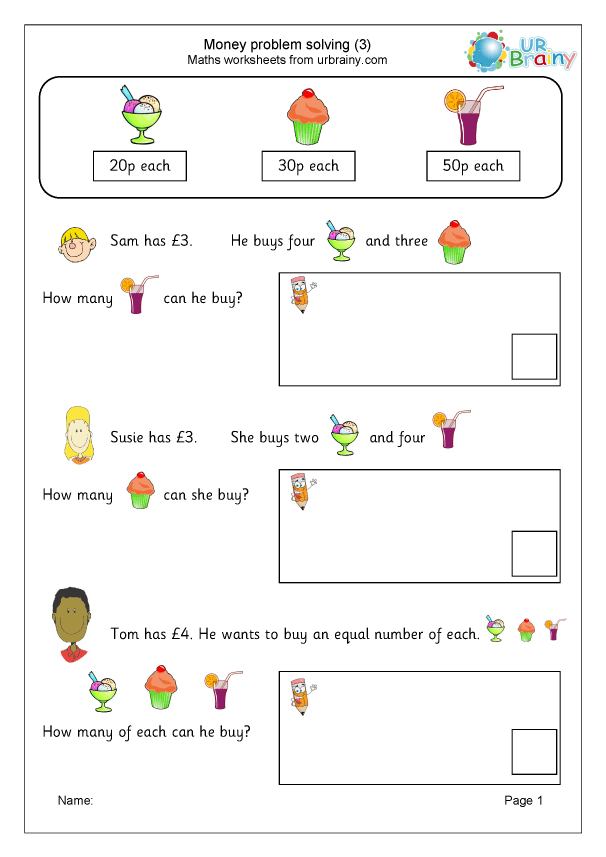 problem solving questions for year 7