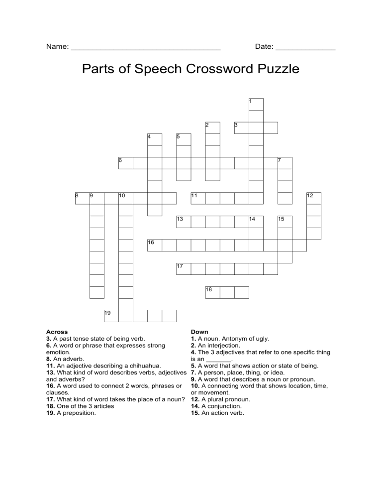 speech impediment crossword 4