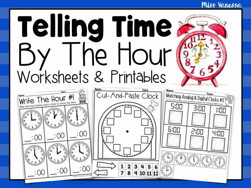 Time To The Hour Matching Worksheets - WorksheetsCity