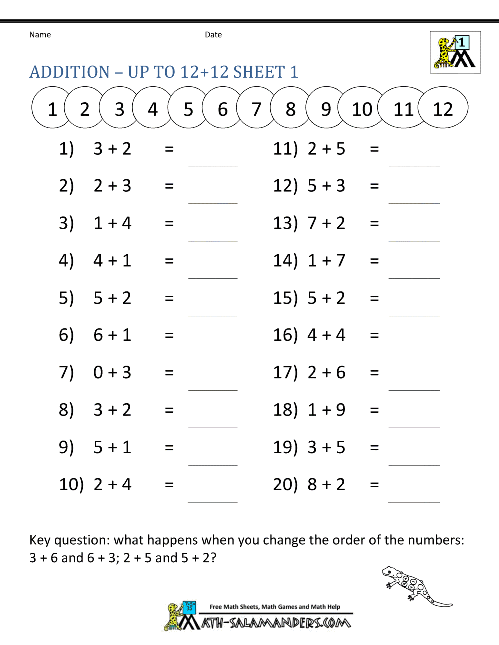 Free Printable Math Worksheet For Grade 4