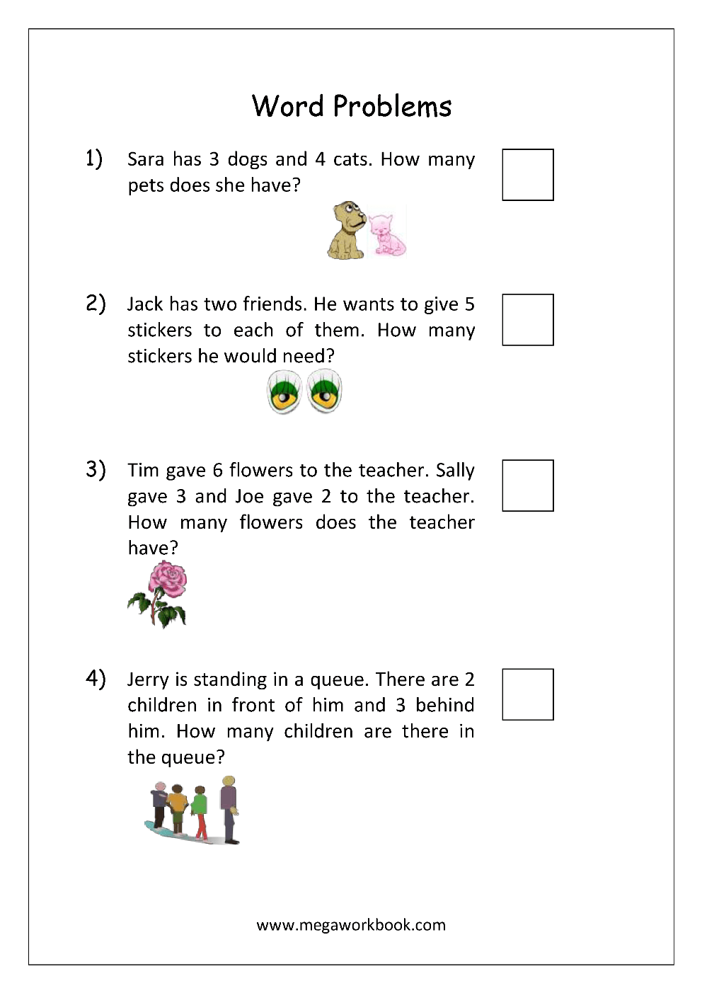 Mixed Addition And Subtraction Word Problems For Grade 1 Worksheets ...