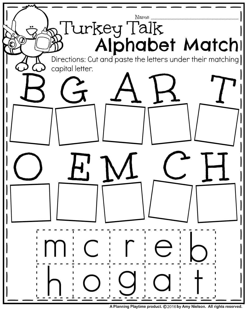 Alphabet Worksheet Matching For Free Download. Alphabet ...