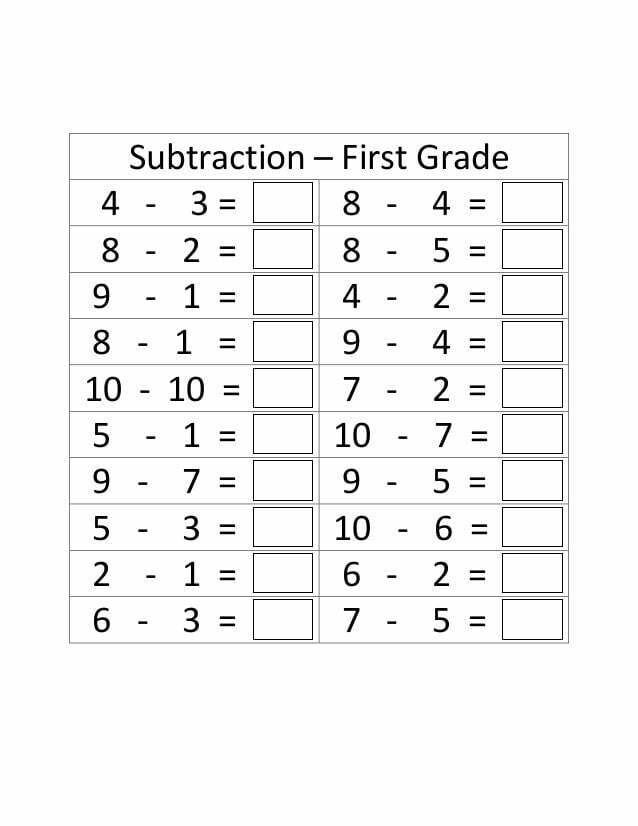 1st Grade Addition And Subtraction Worksheets WorksheetsCity