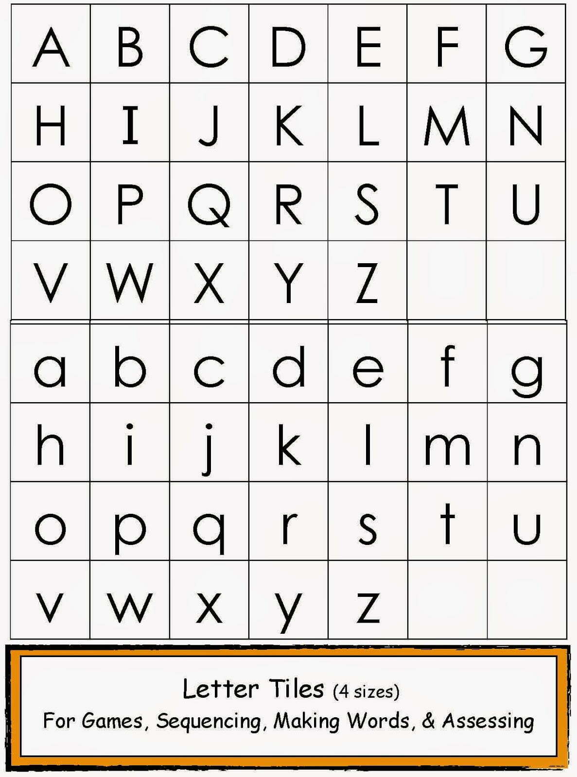 Upper And Lower Case Alphabet Chart Worksheets WorksheetsCity