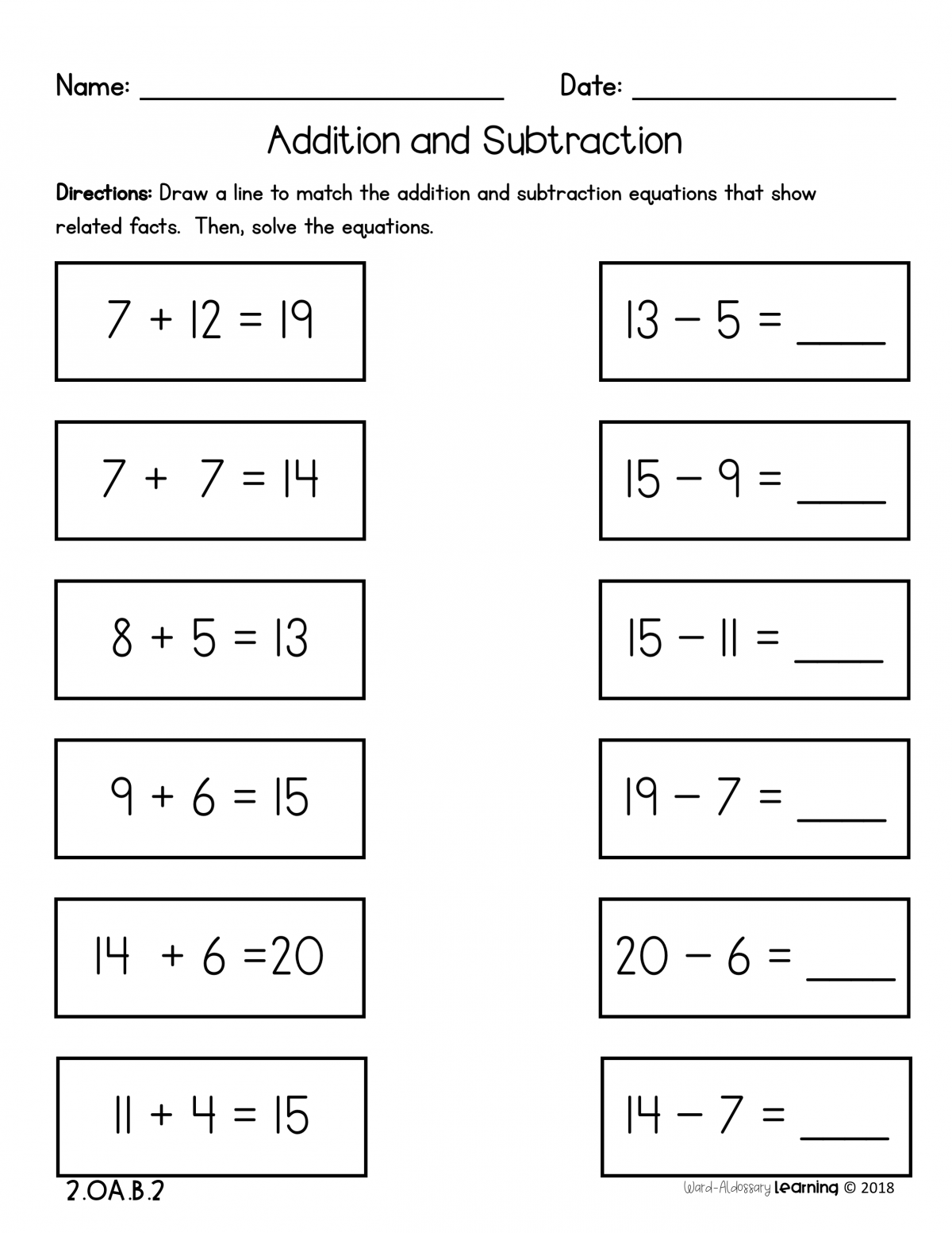 Addition Or Subtraction Within 5 Worksheets Free Printables