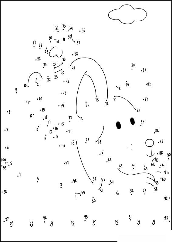 Dot To Dot 1 100 Worksheets WorksheetsCity