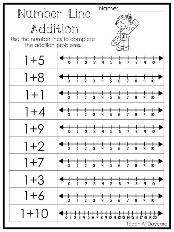 Number Line To 20 Printable Worksheetsr WorksheetsCity