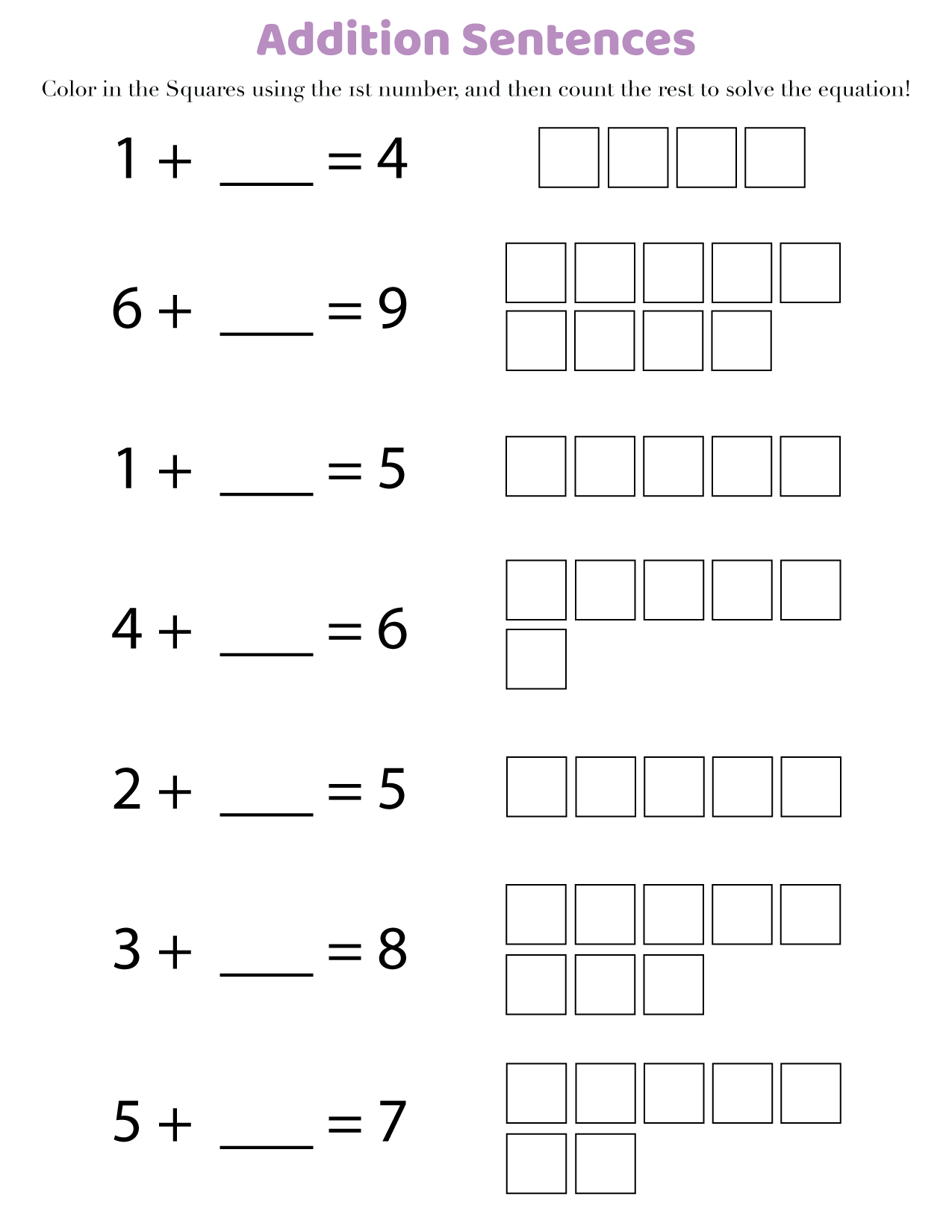 First Grade Math Test Printable Worksheets - WorksheetsCity