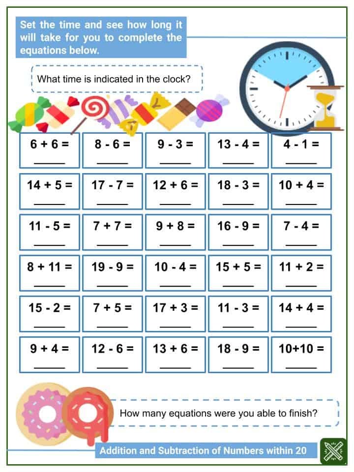 addition-and-subtraction-within-20-worksheets