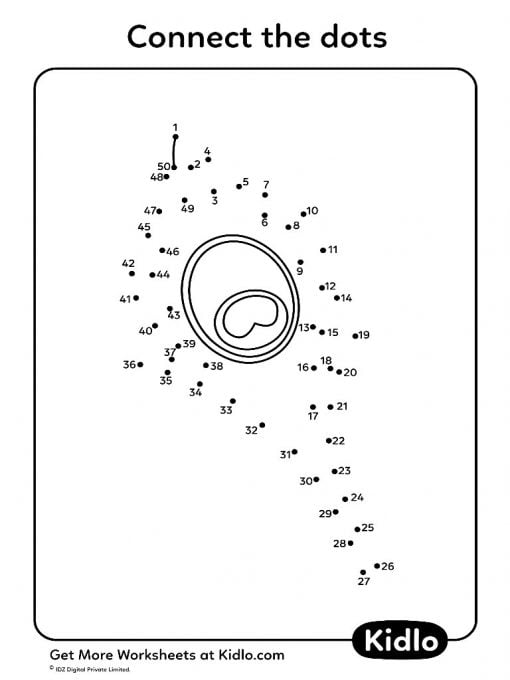 Dot To Dot To 50 Worksheets - WorksheetsCity