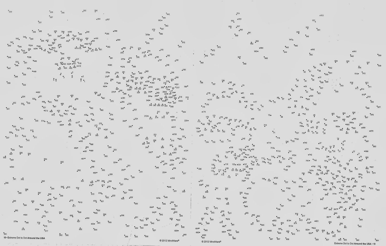 Dot To Dot 1 1000 Worksheets - WorksheetsCity