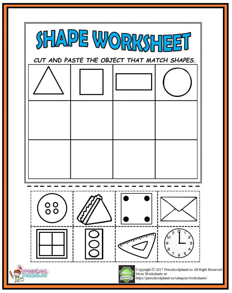 Preschool Cut And Paste Worksheets WorksheetsCity