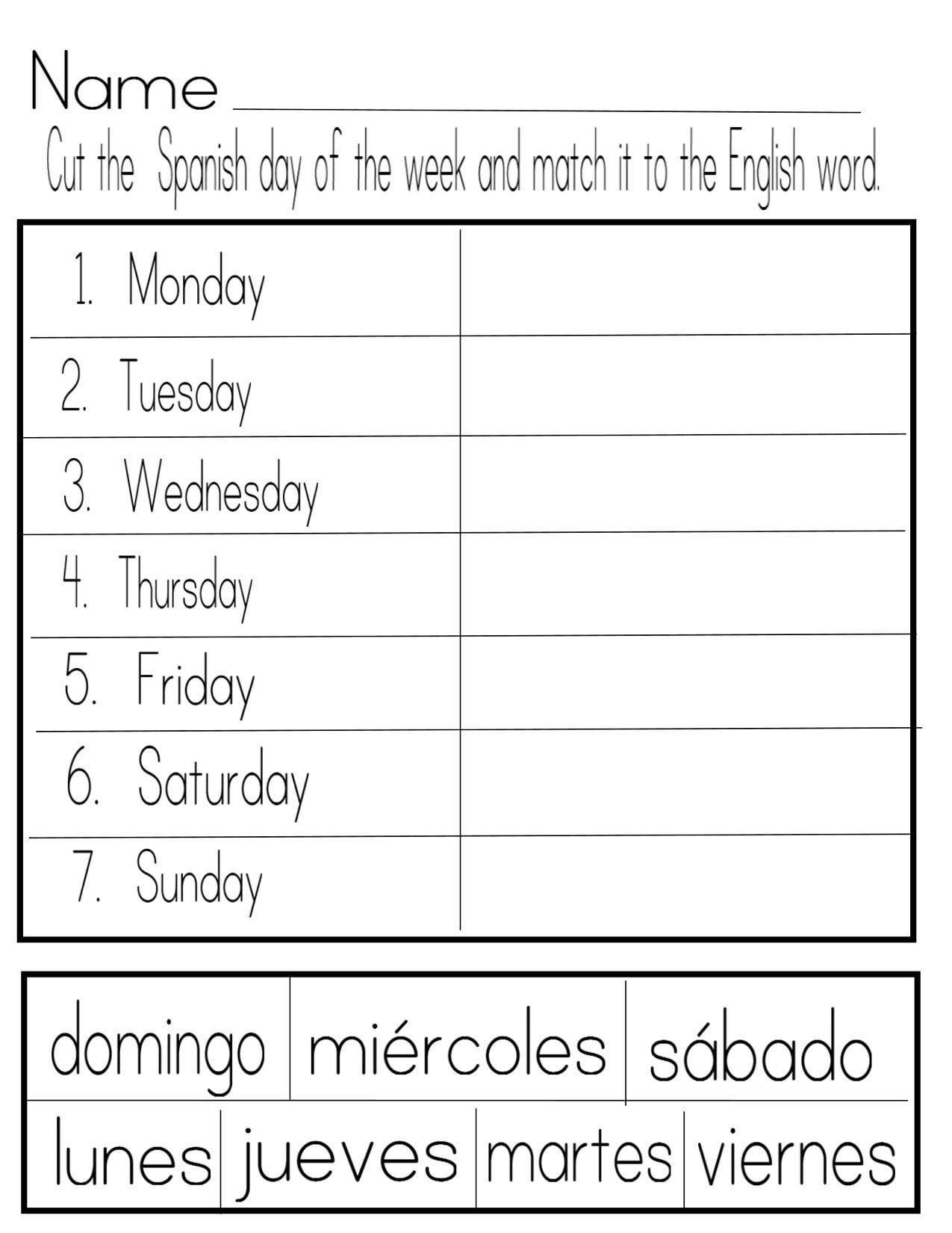 spanish-days-of-the-week-worksheetsr-worksheetscity