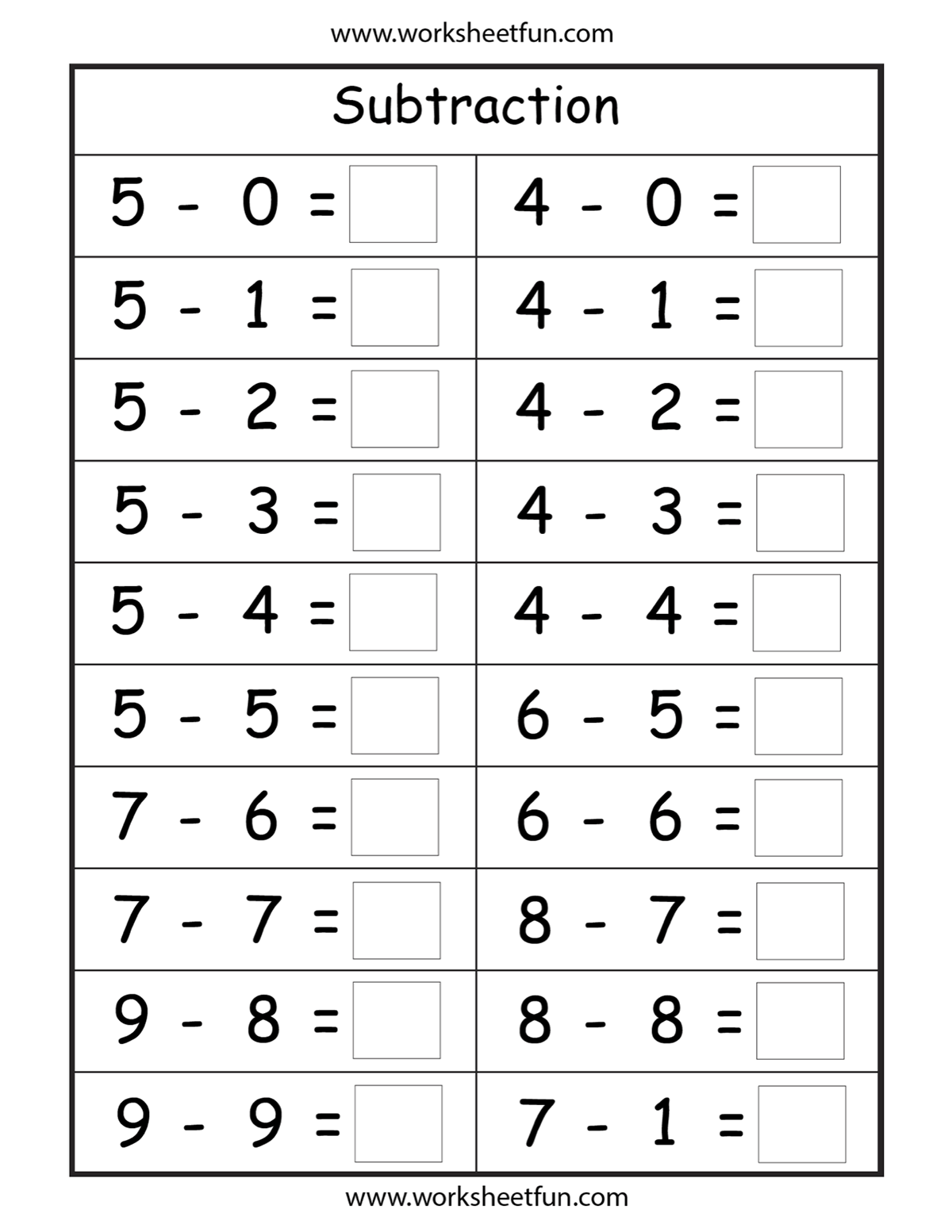 subtraction-worksheet-for-first-graders