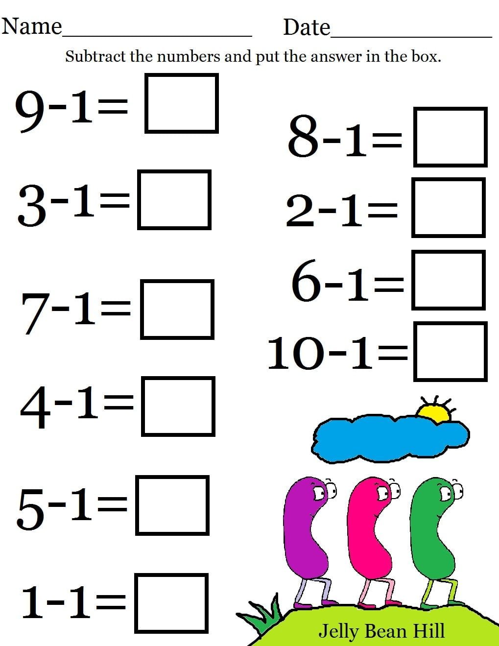 Kindergarten Math Printable Worksheets WorksheetsCity